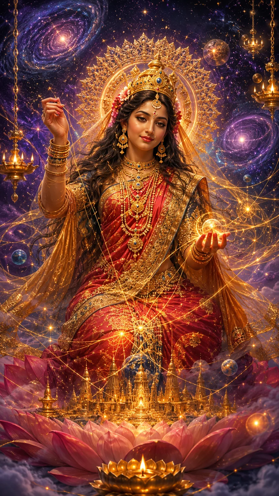 Devi in the form of Vishnumaya: The power that makes the formless visible
