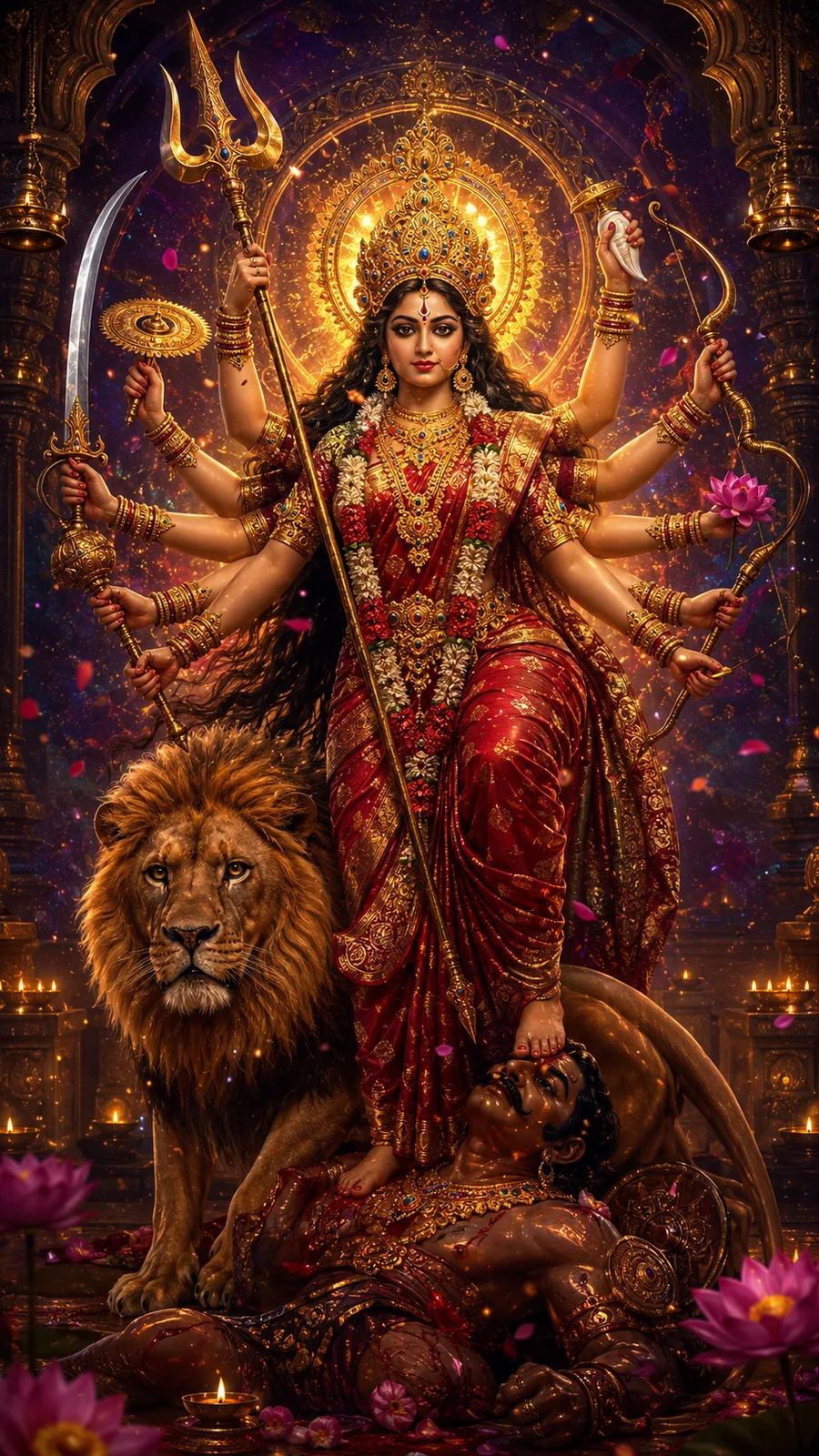 Devi in the form of Shakti: The primal force that enables all action