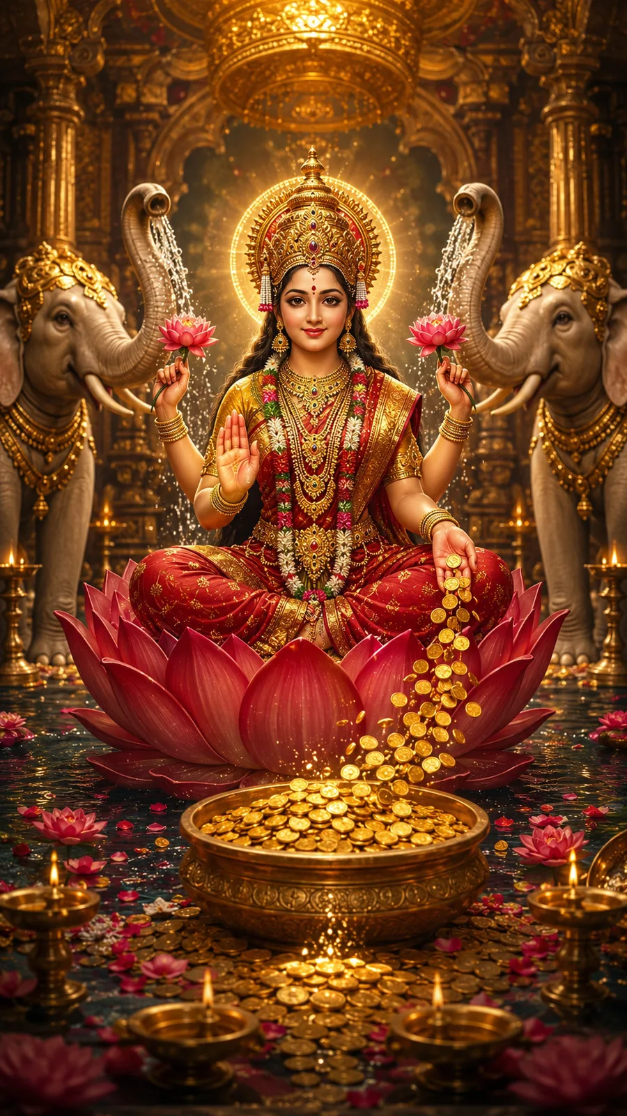 Devi in the form of Lakshmi: The fullness and flourishing of life in all dimensions