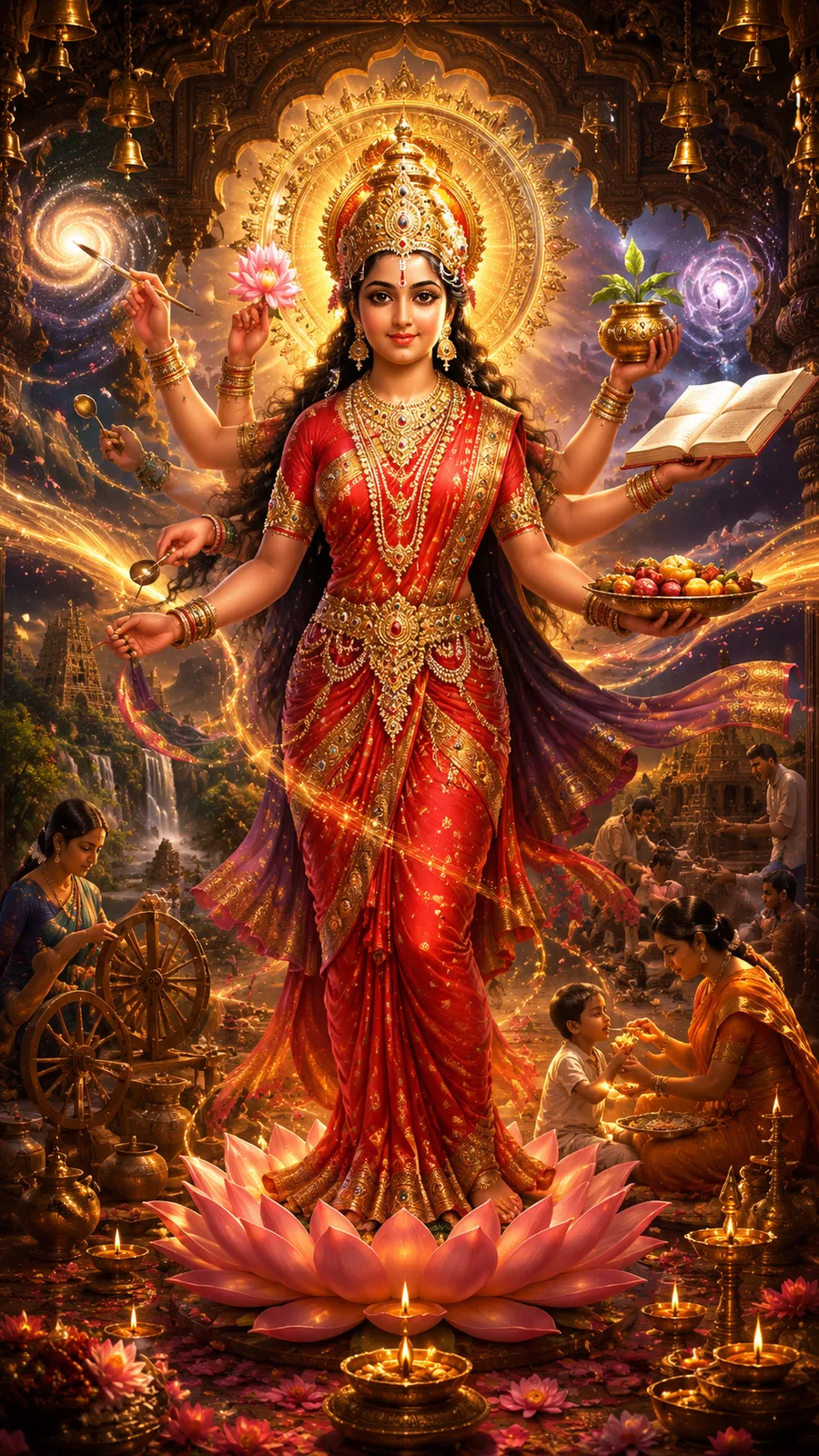 Devi in the form of Vritti: The force that keeps creation in ceaseless motion