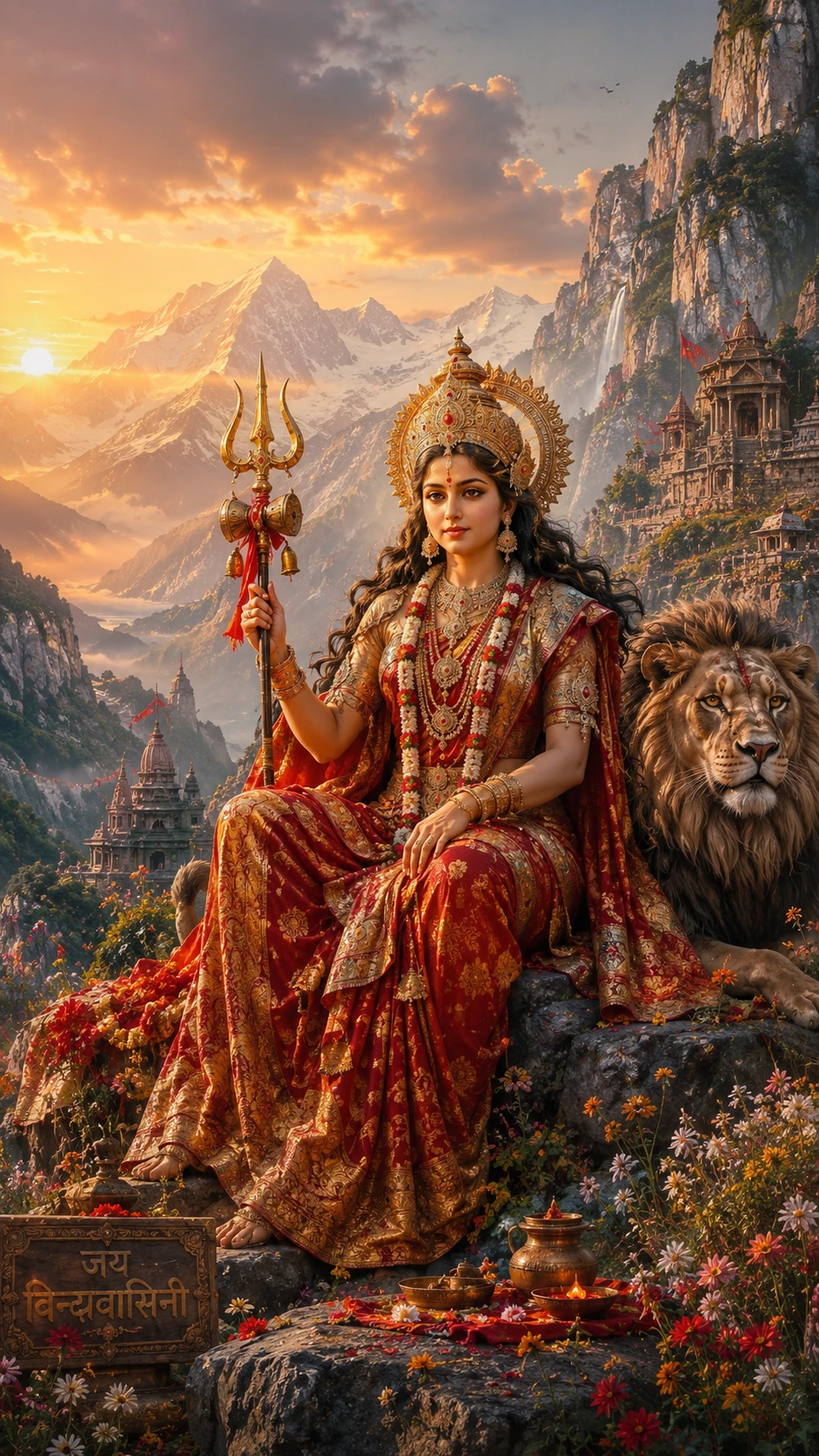 The Mountain Dweller form of Durga