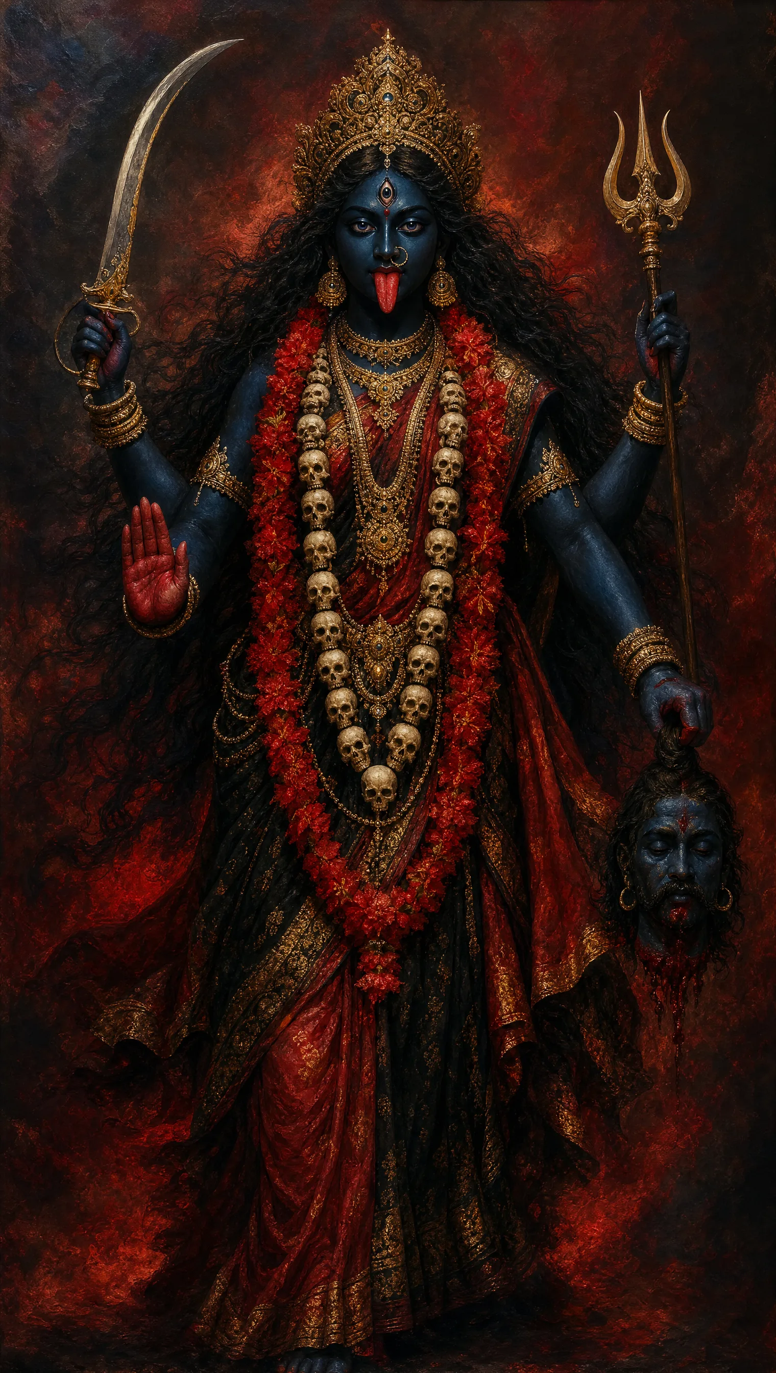 Krishnavarna — The Black One form of Kali