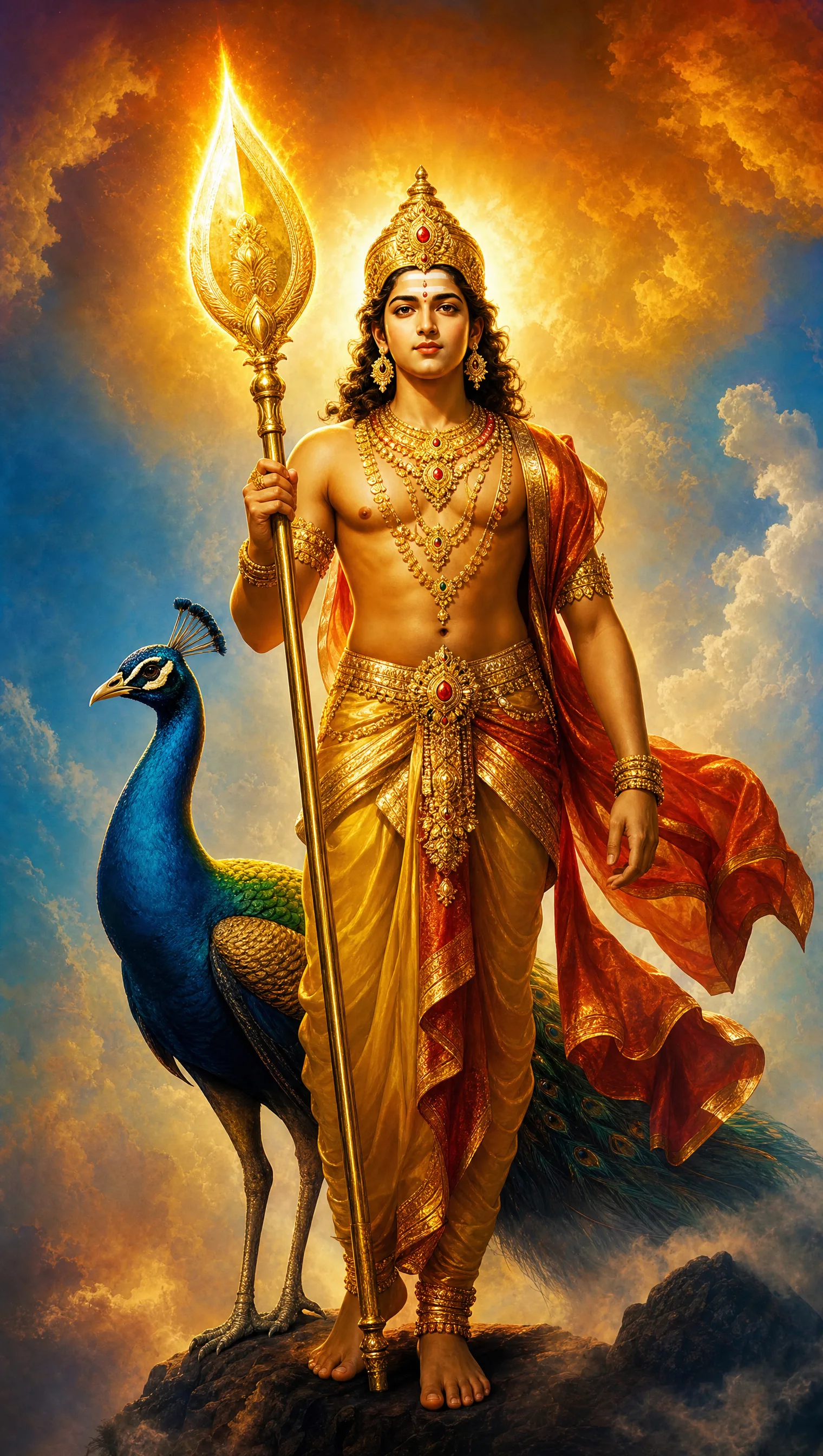 Shaktidhara — Bearer of the Spear form of Kartikeya